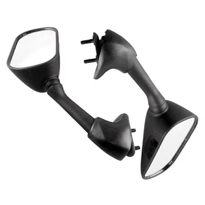 Motorrad Spiegel Rückspiegel Seitenspiegel Schwarz für Yamaha YZF R6 2001 2002 - Picture 1 of 6