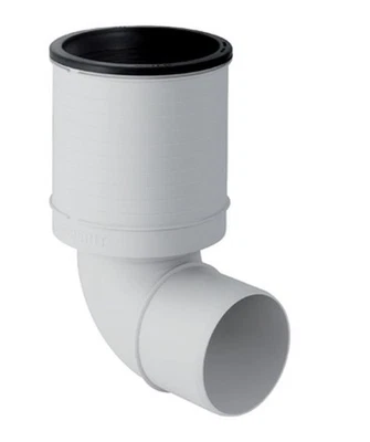 Geberit Silent PP Anschlussbogen für WC 90 oder 110 mm, 87,5 Grad, WC Bogen 87,5 - Bild 1 von 2