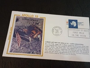 August 2, 1971 Apollo 15 Lunar Liftoff Event Cover Cape Canaveral FL - Picture 1 of 5