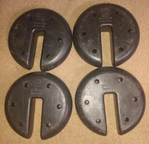 Quik Shade Set of 4 Heavy Duty Weight Plates for 16 x 8 x 8.5", Black 5 lbs - Picture 1 of 2