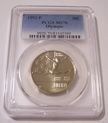 1992 P Olympic Commemorative Half Dollar MS70 PCGS - Image 1 of 2