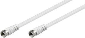 3x kabel przyłączeniowy SAT biały 5,0 m; AKF 0500 5,0m PL - Zdjęcie 1 z 2