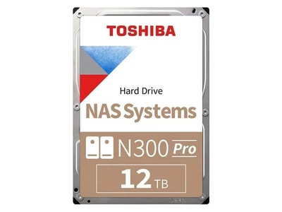 Toshiba N300 Pro 12TB NAS 3.5-Inch Internal Hard Drive - CMR SATA 6 Gb/s 7200 - Image 1 of 4