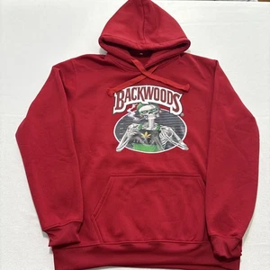 Backwoods Cigars Sudadera con Capucha Adulto XL Pullover Fumar Esqueleto Mugshot Peso Pesado - Imagen 1 de 7