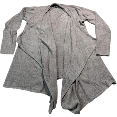 Cárdigan Suéter Barefoot Dreams Bamboo Chic Lite Gris Drapeado L/XL Mujer Foto 1 de 4