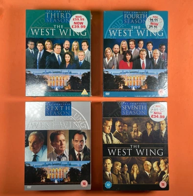 West Wing DVD Seasons 3, 4, 6 and 7 BRAND NEW AND SEALED 24 discs!!! Uk region 2 - Image 1 of 4