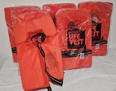 Комплект из 6 новых спасательных жилетов Kent типа 2 PFD для ближнего берега плавучие - Изображение 1 из 4