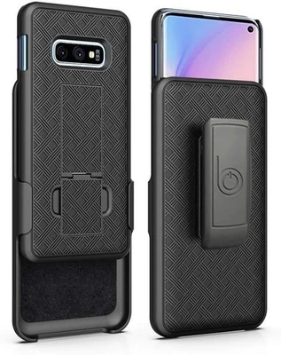 Galaxy S10E com clipe de cinto rotativo e suporte embutido (compatível com Sams - Imagem 1 de 4