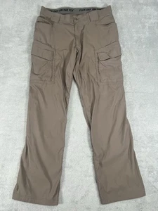 Pantalones cargo Duluth para hombre 38X34 Flex Dry On The Fly beige ligeros calce relajado - Imagen 1 de 11