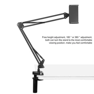 Tablet Holder Anti Slip Adjustable Rugged Rotatable Design Stable Desktop DE - Afbeelding 1 van 24