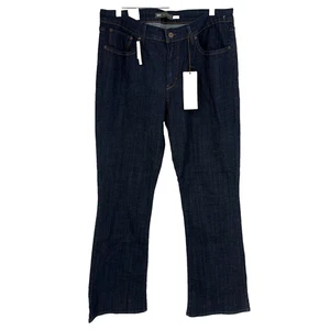 Levis Bootcut Jeans Women 16 33 Demi Curve Classic Rise Blue Dark Wash Denim NEW - Picture 1 of 10