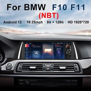 10.25" Android Stereo Wireless Carplay Android Auto For BMW 5 Series F10 F11 NBT - Picture 1 of 12