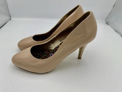 Madden Girl Propose Nude Patent Leather Heels – Size 7M Pumps Office 1450F - Image 1 of 4