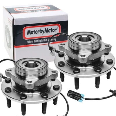 2pcs Front Wheel Bearing Hub For Chevy Silverado 2500 HD GMC Sierra 1500 4x4 4WD - Image 1 of 4