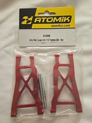 Atomik Alloy Rear Arm 1:10 Traxxas 2wd - Red - Image 1 of 3