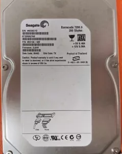 ⭐️⭐️⭐️⭐️⭐️ Desktop 3.5" SATA HDD Hard Drive Seagate ST3200827AS 200GB FW: 3.AHH - Picture 1 of 2