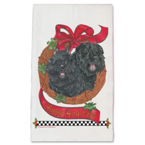 Bouvier des Flandres Christmas Kitchen Towel Holiday Pet Gifts - Picture 1 of 1