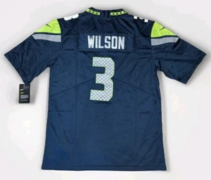 Nike Seattle Seahawks Trikot ~ Russell Wilson #3 ~ Herren Gr. M ~ Dri-Fit ~ Neu mit Etikett! - Bild 1 von 8
