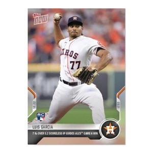 Luis Garcia 2021 MLB Topps Now Rookie Card 1003 RC Houston Astros - Picture 1 of 2