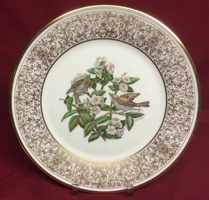 Lenox E.M. Boehm Bird Series 10 1/2 Wood Thrush Plate 1970 - Picture 1 of 2
