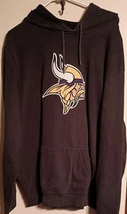 Majestic NFL Minnesota Vikings Classic Vikings Hoody Sweatshirt 2xl Black 🔥 - Picture 1 of 3