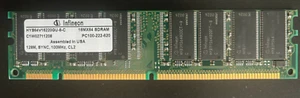 Infineon 128MB PC100 MEMORY SDRAM 168pin P/N: 323013-001 Vintage - Picture 1 of 2