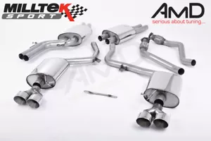 Milltek Audi S5 B8.5 Cat Back Exhaust Resonated 3.0 TFSI Sportback Polished Tips - Picture 1 of 1