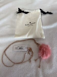 KATE SPADE New York BY THE POOL FLAMINGO PENDANT Statement Necklace NWT