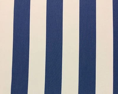 BALLARD DESIGN CANOPY STRIPE AZURE BLUE WHITE SUNBRELLA FABRIC 1.5 YARDS 54"W - Image 1 of 4
