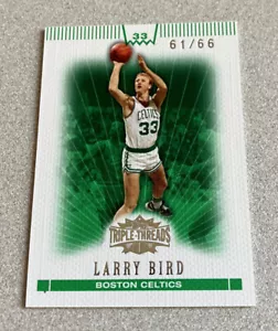 2008 Topps Triple Threads Emerald #91 Larry Bird Boston Celtics 61/66 - Picture 1 of 2