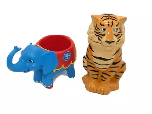 Lotto tazze Ringling Bros Barnum & Bailey Circus souvenir elefante e tigre - Foto 1 di 14