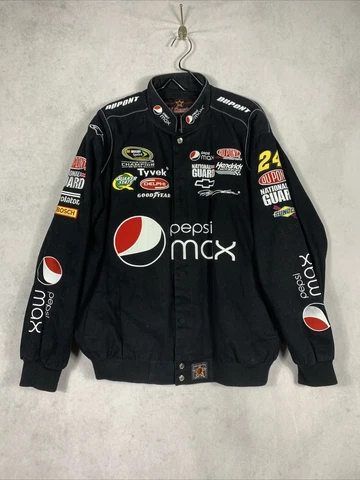 JH Design Pepsi Max DuPont Jeff Gordon #24 Black  NASCAR Jacket XL Cover