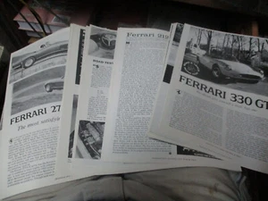 15 different Road Test pamphlets of Ferrari automobiles from Road & Track  VG - Picture 1 of 1