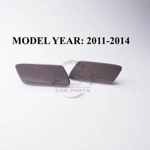 Par de cubiertas de lavadora de faros izquierda derecha para VW Passat B7 3C 11-14 marrón cachemira - Imagen 1 de 9