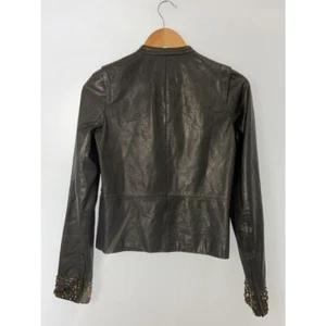 【Rare】GIVENCHY Leather Jacket Size 36 Black Lambskin Women's Designer Outerwear - Picture 1 of 6