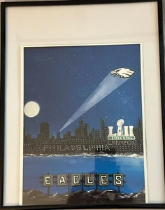 PHILADELPHIA EAGLES: NFL 2018 Super Bowl Champions; In light shining from Philly - Picture 1 of 4