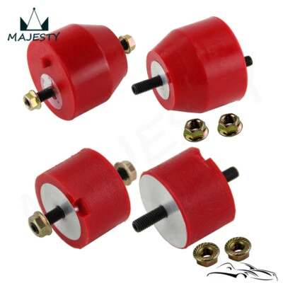Polyurethan Motorhalterung & Getriebehalterung vorne L&R für BMW E36 E46 Z4 Rot - Image 1 of 4