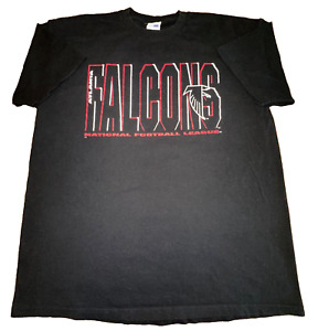 Majestic Atlanta Falcons NFL Men's Short Sleeve Black Vintage T Shirt USA XXL