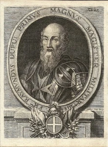 Antique engraving, Myller, Fr Raymundus Dupui Primus Magnus Militar 1118 - Picture 1 of 1