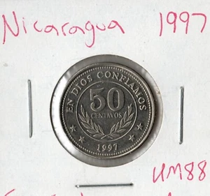 Coin Nicaragua 50 Centavos 1997 KM88 - Picture 1 of 2