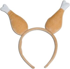 Thanksgiving Turkey Chicken Drumstick Boppers Adult Headband Costume Accessory