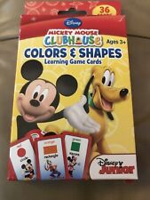 Micky Mouse Colors & Shapes Learning Cards And Three Leter Words Puzzle Cardsi