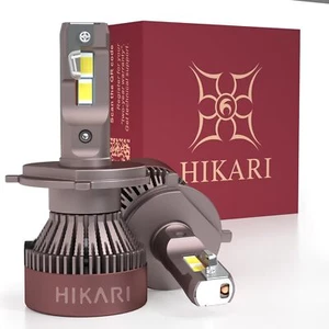 Hikari Darkenex H4/9003/HB2 LED Light Bulbs 55W 30000LM 6000K Cool White Pair - Picture 1 of 7