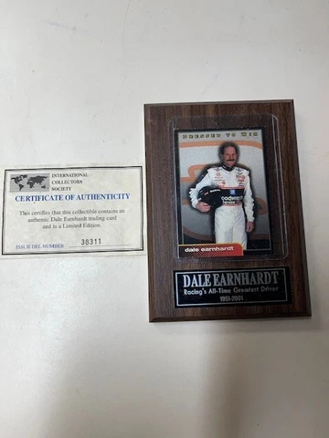 # 3 DALE EARNHARDT PLAQUE/NASCAR RACING/EARNHARDT Cover