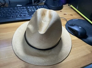 MAKINS NYC USA HANDMADE STRAW BREATHABLE Hat Fedora - Picture 1 of 10
