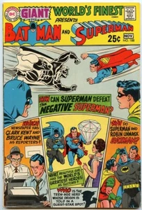 World's Finest Comics Vol 1 #188 (DC Comics 1969) GIGANTE Batman Superman - Imagen 1 de 6