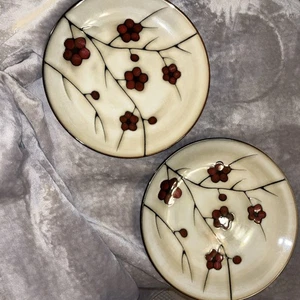 Pfaltzgraff Aster Speiseteller rote Blume 11" (2) - Bild 1 von 5