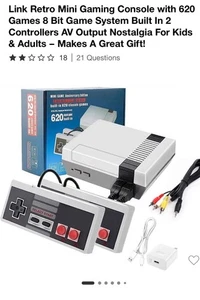 Mini Anniversary Edition Nintendo NES System Console 620 Built-in Games. NEW - Picture 1 of 1