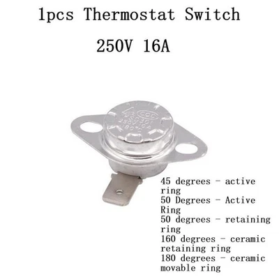 Temperature Switch Normally Open & Closed Thermal Switch 16A 180 Degrees - Image 1 of 4