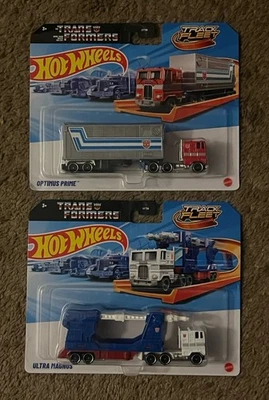 Hot Wheels Track Fleet Transformers Optimus Prime & Ultra Magnus  - Image 1 of 2